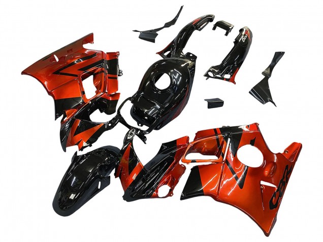 1991-1994 Honda CBR600 F2 Motorcycle Fairings - Orange Glossy Black Australia for Sale