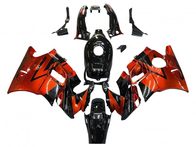 1991-1994 Honda CBR600 F2 Motorcycle Fairings - Orange Glossy Black Australia for Sale