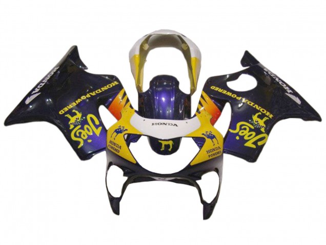 1999-2000 Honda CBR600 F4 Motorcycle Fairings - White Yellow Glossy Black Joes Australia for Sale