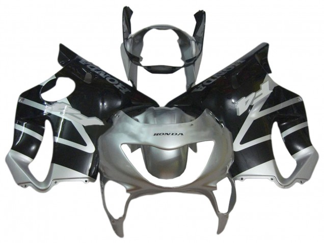 1999-2000 Honda CBR600 F4 Motorcycle Fairings - Silver Glossy Black Australia for Sale