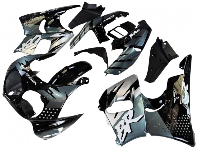 1992-1993 Honda CBR900RR 893 Motorcycle Fairings - Silver Glossy Black Australia for Sale