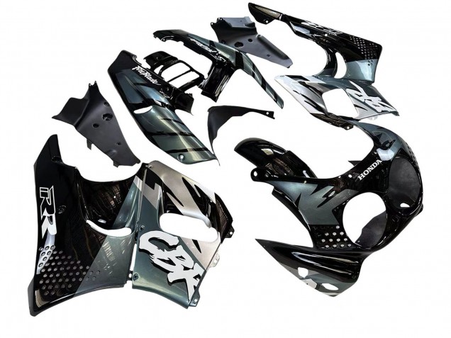 1992-1993 Honda CBR900RR 893 Motorcycle Fairings - Silver Glossy Black Australia for Sale