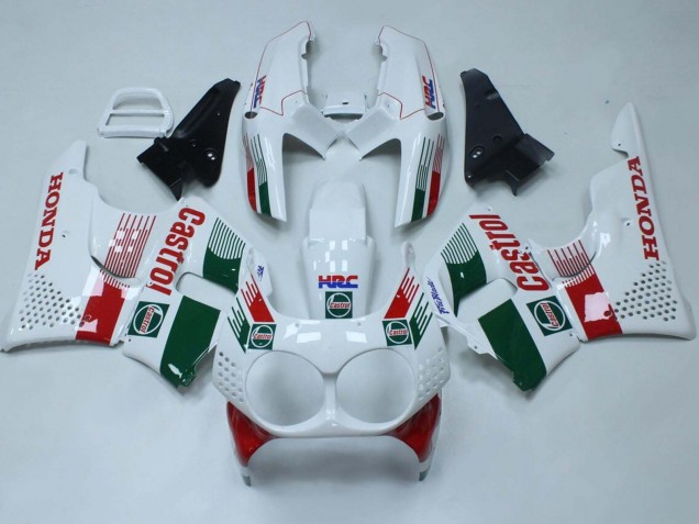1992-1993 Honda CBR900RR 893 Motorcycle Fairings - White Red Green Castrol HRC Australia for Sale
