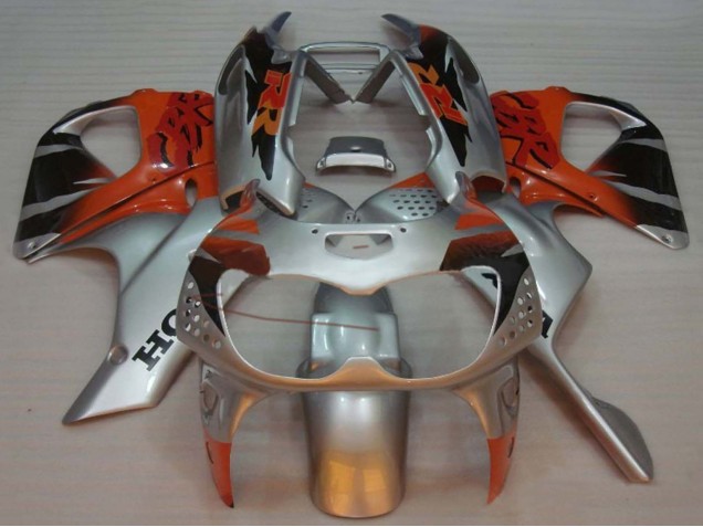 1992-1993 Honda CBR900RR 893 Motorcycle Fairings - Silver Orange Glossy Black Australia for Sale