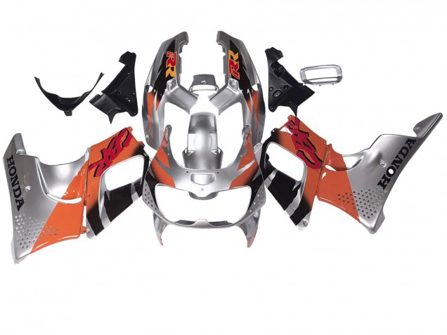 1994-1995 Honda CBR900RR 893 Motorcycle Fairings - Silver Orange Glossy Black Australia for Sale