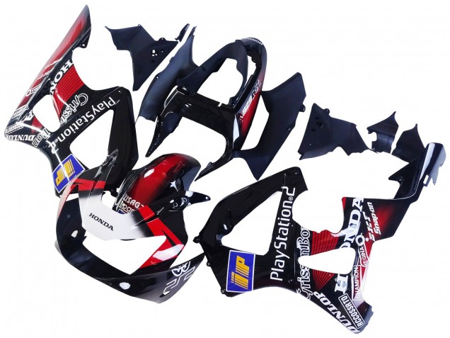 2000-2001 Honda CBR900RR 929 Motorcycle Fairings - Red White Glossy Black PlayStation 2 Australia for Sale