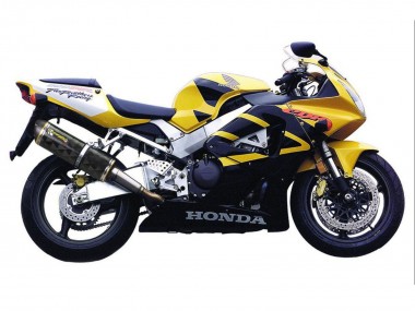 2000-2001 Honda CBR900RR 929 Motorcycle Fairings - Yellow Dark Blue Australia for Sale
