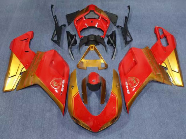 2007-2014 Ducati 848 Motorcycle Fairings - Red Gold Australia for Sale