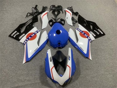 2011-2014 Ducati Panigale 899/1199 Motorcycle Fairings - White Blue Glossy Black Martini Australia for Sale