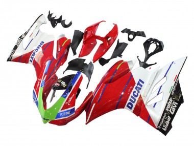 2011-2014 Ducati Panigale 899/1199 Motorcycle Fairings - White Red Green Blue Glossy Black Flex-Box Australia for Sale