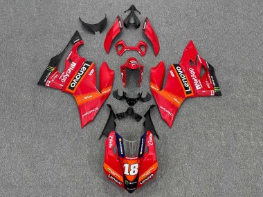 2011-2014 Ducati Panigale 899/1199 Motorcycle Fairings - Red Orange Black Monster Lenovo 18 Australia for Sale