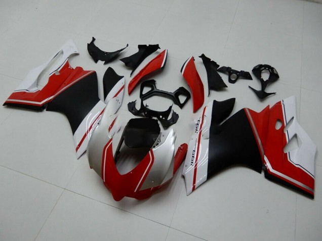 2011-2014 Ducati 1199 Motorcycle Fairings - White Red Matte Black Australia for Sale