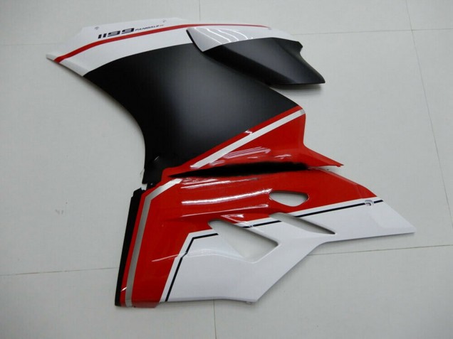 2011-2014 Ducati 1199 Motorcycle Fairings - White Red Matte Black Australia for Sale