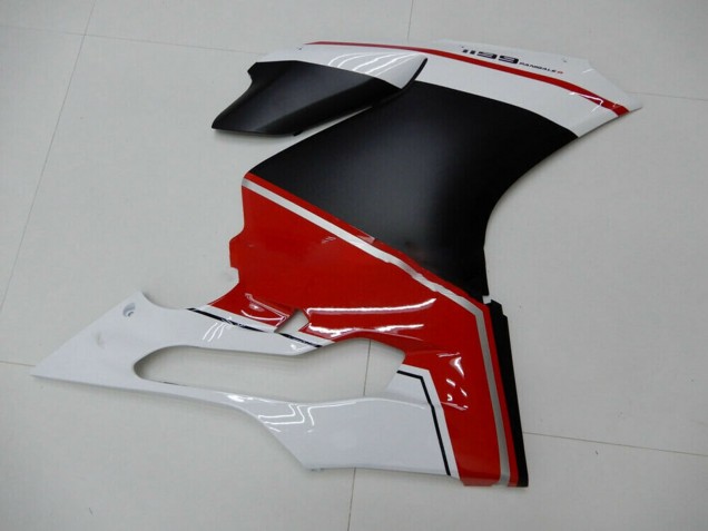 2011-2014 Ducati 1199 Motorcycle Fairings - White Red Matte Black Australia for Sale