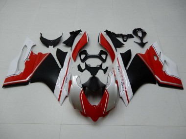 2011-2014 Ducati 1199 Motorcycle Fairings - White Red Matte Black Australia for Sale