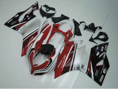 2011-2014 Ducati Panigale 899 Motorcycle Fairing - White Red Glossy Black Australia for Sale