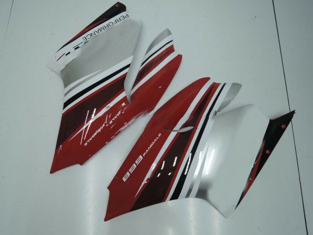 2011-2014 Ducati Panigale 899 Motorcycle Fairing - White Red Glossy Black Australia for Sale