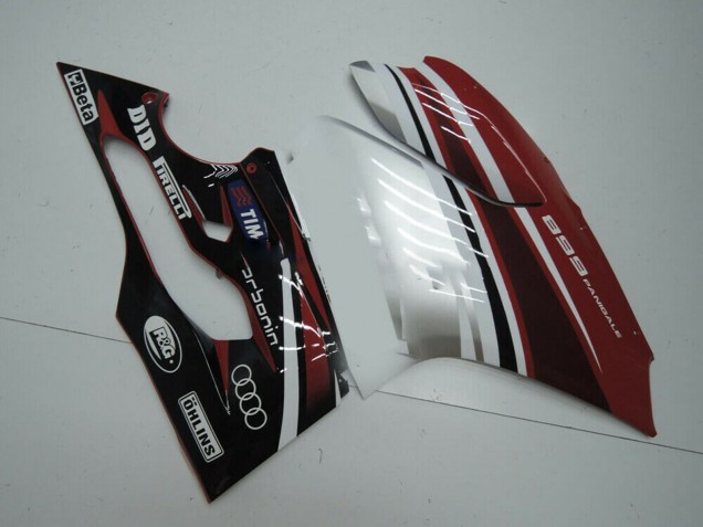 2011-2014 Ducati Panigale 899 Motorcycle Fairing - White Red Glossy Black Australia for Sale