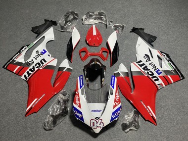 2011-2014 Ducati Panigale 899/1199 Motorcycle Fairings - White Red Blue Glossy Black Flex-Box Valsir 04 Australia for Sale