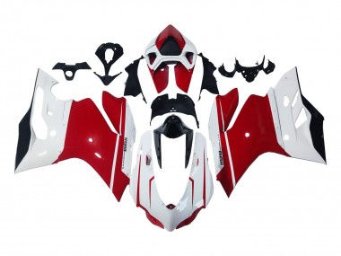 2011-2014 Ducati 1199 Motorcycle Fairings - White Red Glossy Black Australia for Sale