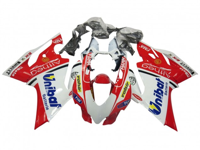 2011-2014 Ducati Panigale 899/1199 Motorcycle Fairings - White Red Blue Valsir Fiamm Australia for Sale