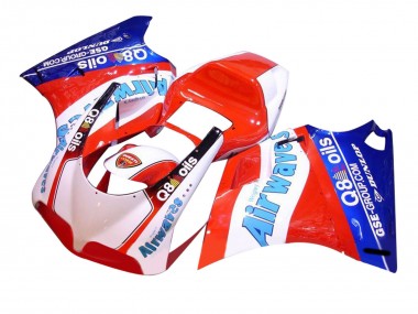 1993-2005 Ducati 748/916/996/998 Motorcycle Fairings - White Red Blue Air Waves Australia for Sale