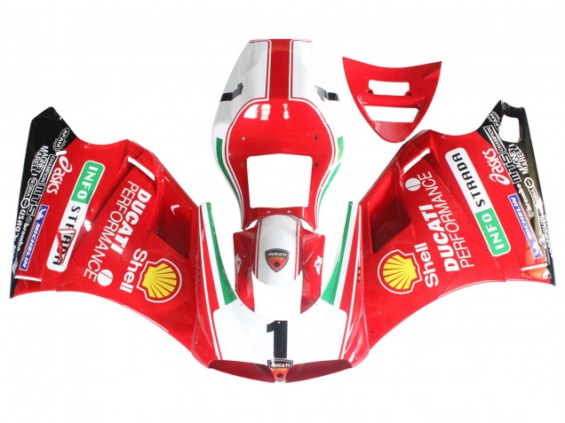 1993-2005 Ducati 748/916/996/998 Motorcycle Fairings - White Red Yellow Green Glossy Black Performance Australia for Sale