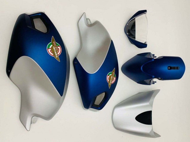 2008-2012 Ducati Monster 696 796 1100 1100S Motorcycle Fairings - Dark Blue Silver Australia for Sale