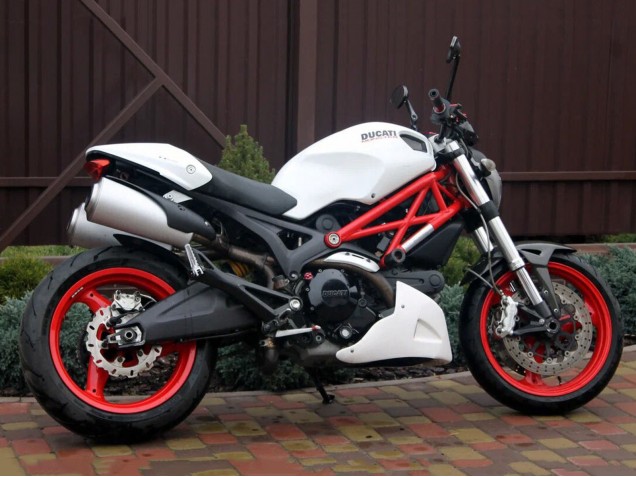 2008-2012 Ducati Monster 696 796 1100 1100S Motorcycle Fairings - White Australia for Sale