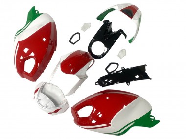 2008-2012 Ducati Monster 696 796 1100 1100S Motorcycle Fairing - White Red Green Australia for Sale