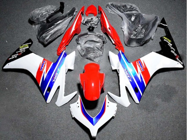 2013-2015 Honda CBR500R Motorcycle Fairing - White Red Blue HRC Australia for Sale