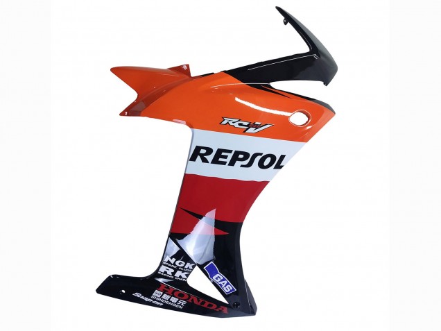 2013-2015 Honda CBR500R Motorcycle Fairings - Orange White Red Glossy Black Repsol 3 Australia for Sale