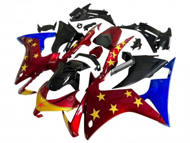 2013-2015 Honda CBR500R Motorcycle Fairings - Red Blue Yellow Star Australia for Sale