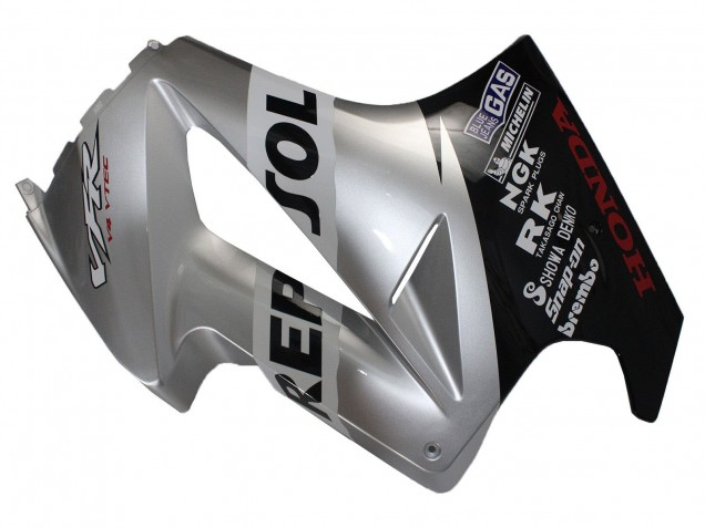 2002-2013 Honda VFR 800 Motorcycle Fairings - Silver Glossy Black Repsol Australia for Sale