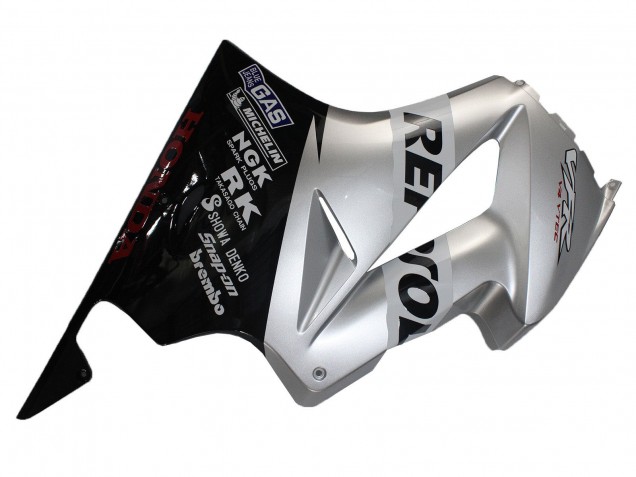 2002-2013 Honda VFR 800 Motorcycle Fairings - Silver Glossy Black Repsol Australia for Sale