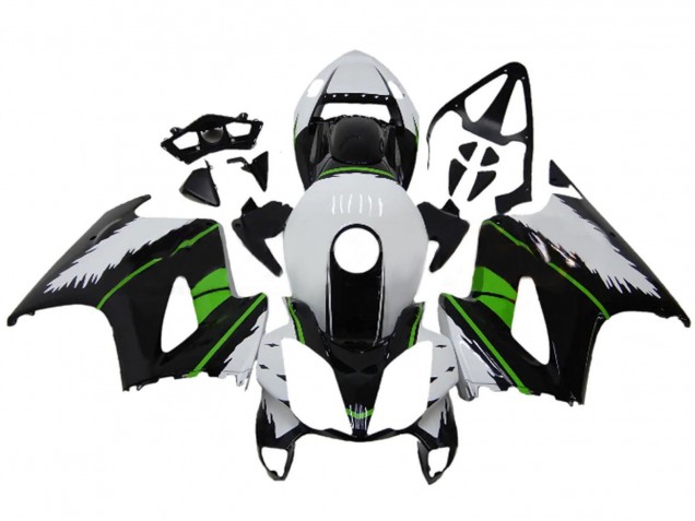 2002-2013 Honda VFR 800 Motorcycle Fairings - White Green Glossy Black Australia for Sale