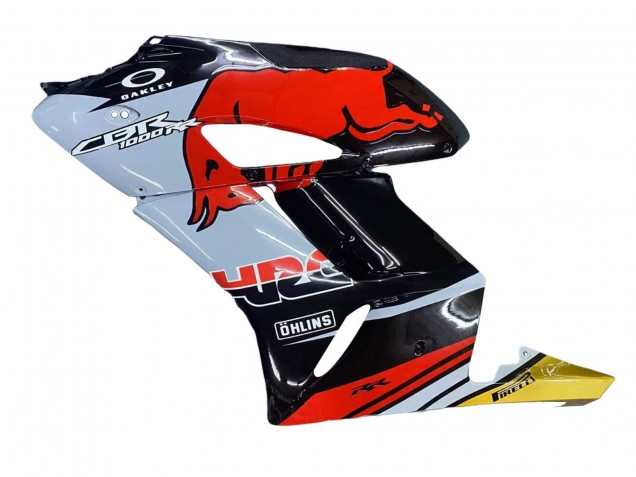 2004-2005 Honda CBR1000RR Motorcycle Fairings - Yellow Red White Glossy Red Bull Repsol HRC Australia for Sale