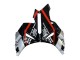 2004-2005 Honda CBR1000RR Motorcycle Fairings - Silver Glossy Black Red Stripe Australia for Sale