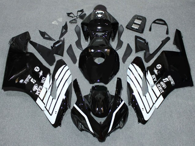 2004-2005 Honda CBR1000RR Motorcycle Fairings - Glossy Black White Australia for Sale