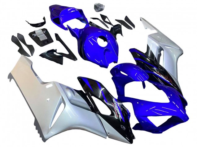 2004-2005 Honda CBR1000RR Motorcycle Fairings - Silver Blue Glossy Black Australia for Sale