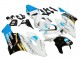 2004-2005 Honda CBR1000RR Motorcycle Fairings - White Light Blue Yellow Black Konica Minolta Australia for Sale