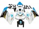 2004-2005 Honda CBR1000RR Motorcycle Fairings - White Light Blue Yellow Black Konica Minolta Australia for Sale