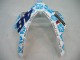 2004-2005 Honda CBR1000RR Motorcycle Fairings - White Blue Snow Nastro Azzurro 46 Australia for Sale