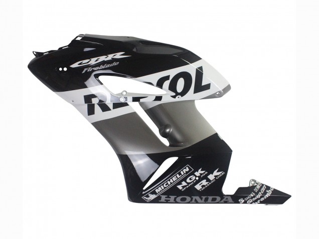 2004-2005 Honda CBR1000RR Motorcycle Fairing Kits - Silver White Glossy Black Repsol Australia for Sale