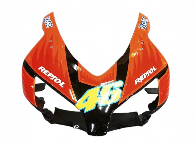 2004-2005 Honda CBR1000RR Motorcycle Fairings - Yellow Orange Glossy Black Repsol Rossi 46 Australia for Sale