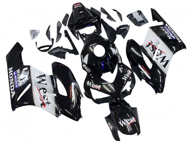2004-2005 Honda CBR1000RR Motorcycle Fairings - Glossy Black White West Australia for Sale