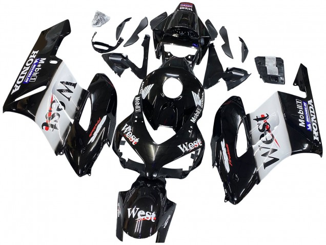 2004-2005 Honda CBR1000RR Motorcycle Fairings - Glossy Black White West Australia for Sale