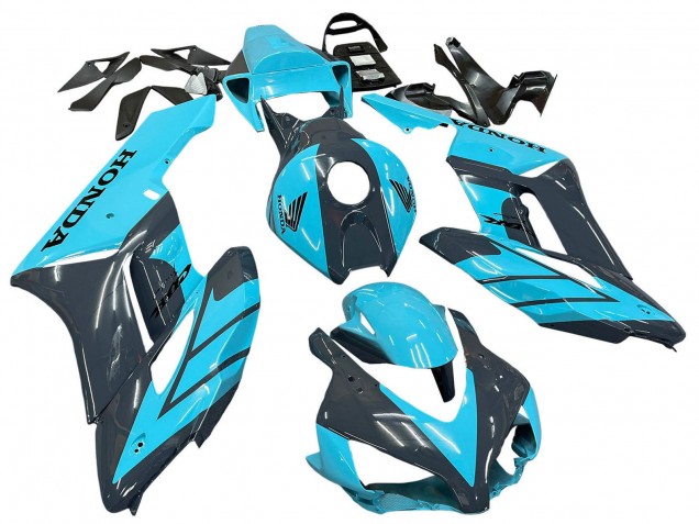 2004-2005 Honda CBR1000RR Motorcycle Fairings - Light Blue Glossy Black Australia for Sale