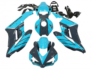 2004-2005 Honda CBR1000RR Motorcycle Fairings - Light Blue Glossy Black Australia for Sale