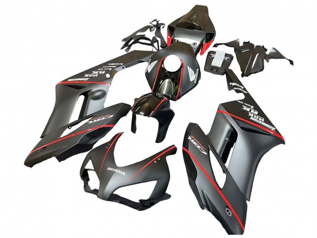 2004-2005 Honda CBR1000RR Motorcycle Fairings - Glossy Black Glossy Grey Red Stripe Australia for Sale